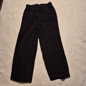 Jumping beans boys size 4T black light corduroy pants elastic waist, VGUC